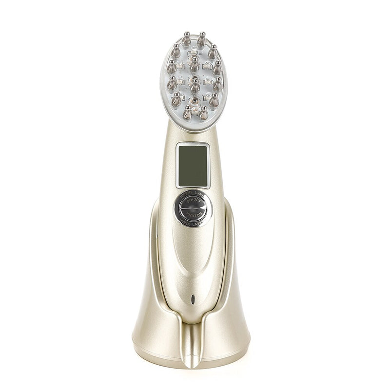 Electric Laser Hair Growth Comb Infrared EMS RF Vibration Massager